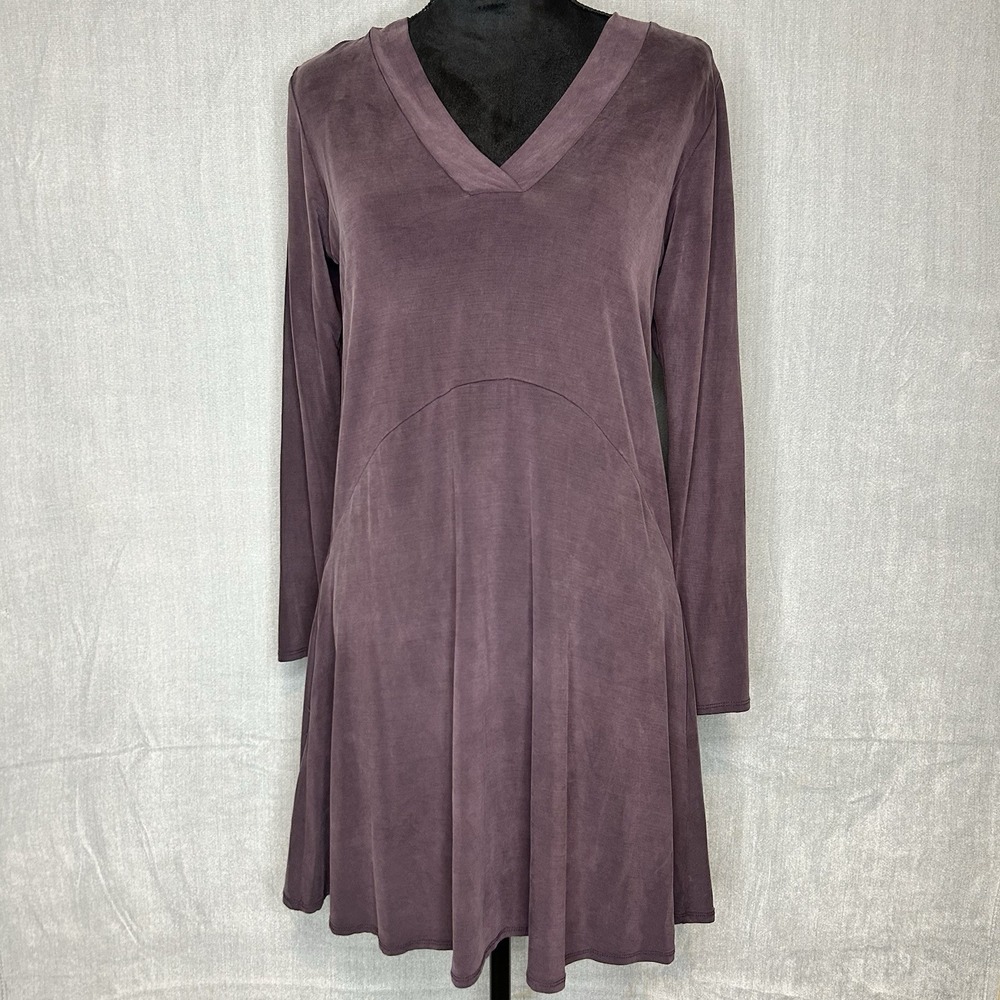 Anthropologie DOLAN Left Coast Collection Size S Plum Purple V-Neck Tunic Dress